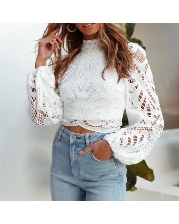 CUTWORK EMBROIDERY TOP